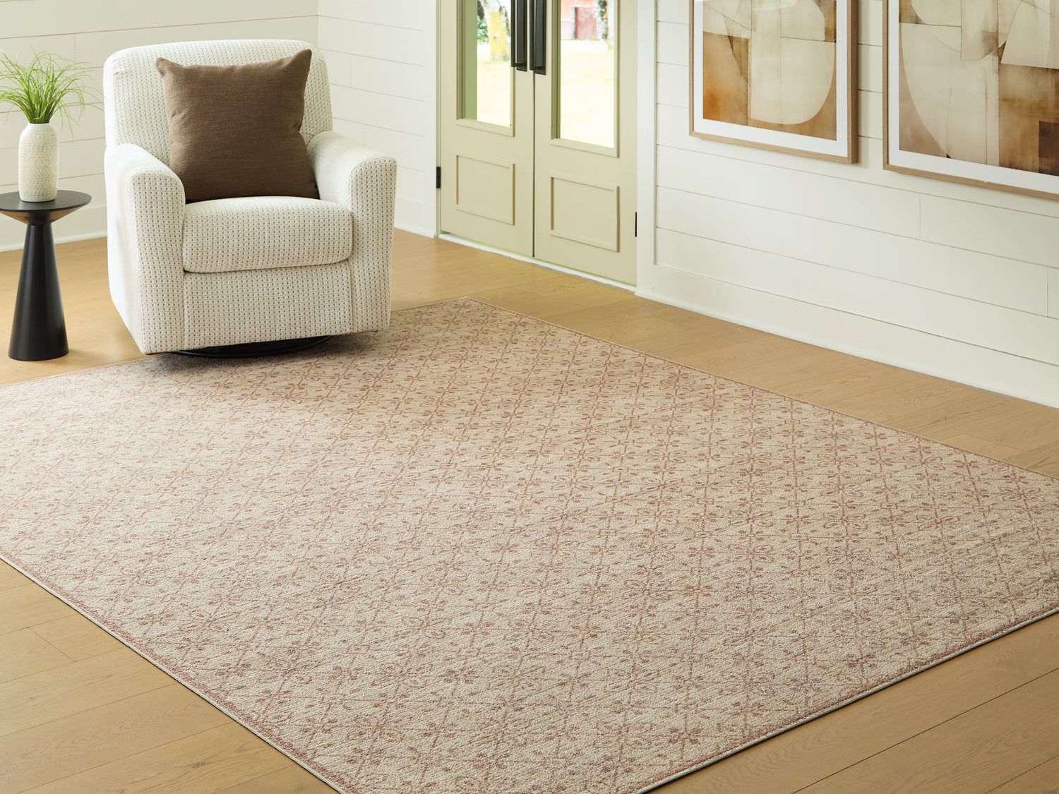 Lyamford Beige/Gray/Brown Large Rug - R408501