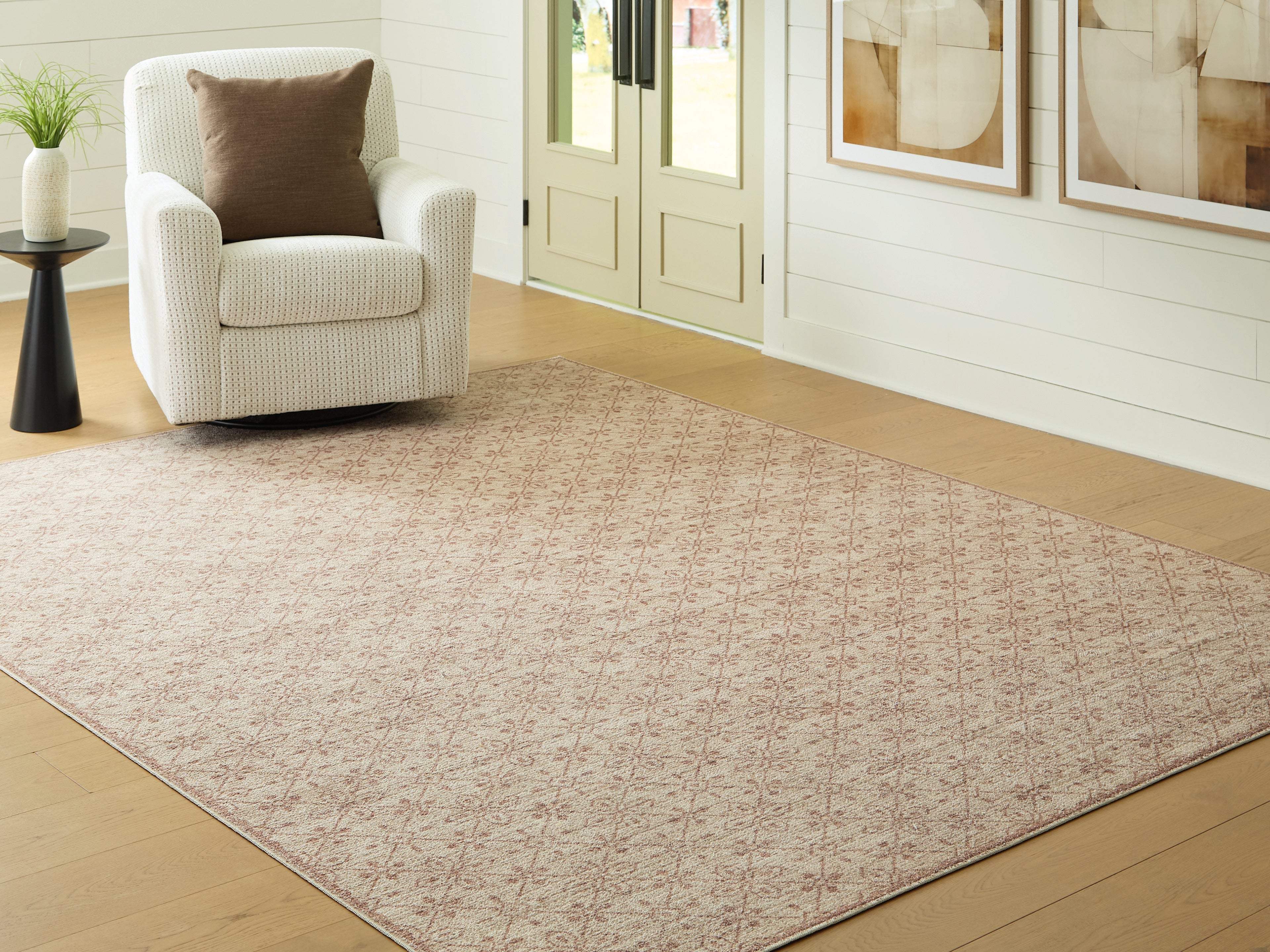 Lyamford Beige/Gray/Brown Large Rug - R408501