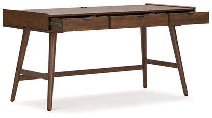 Lyncott Brown 60" Home Office Desk - H615-44 - Bien Home Furniture &amp; Electronics