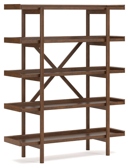 Lyncott Brown 70" Bookcase - H615-70 - Bien Home Furniture &amp; Electronics