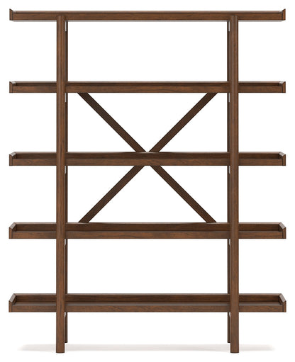 Lyncott Brown 70" Bookcase - H615-70 - Bien Home Furniture &amp; Electronics