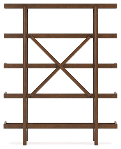 Lyncott Brown 70" Bookcase - H615-70 - Bien Home Furniture &amp; Electronics