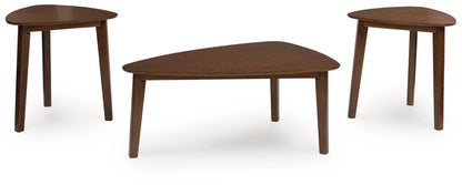 Lyncott Brown Table (Set of 3) - T135-13