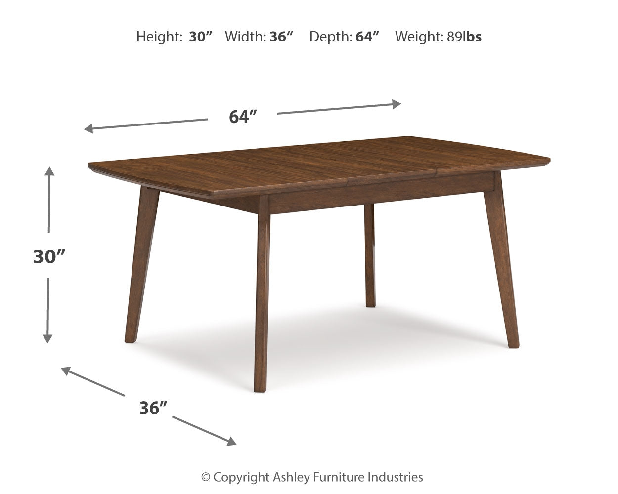 Lyncott Extension Dining Table and 4 Chairs - D615D19
