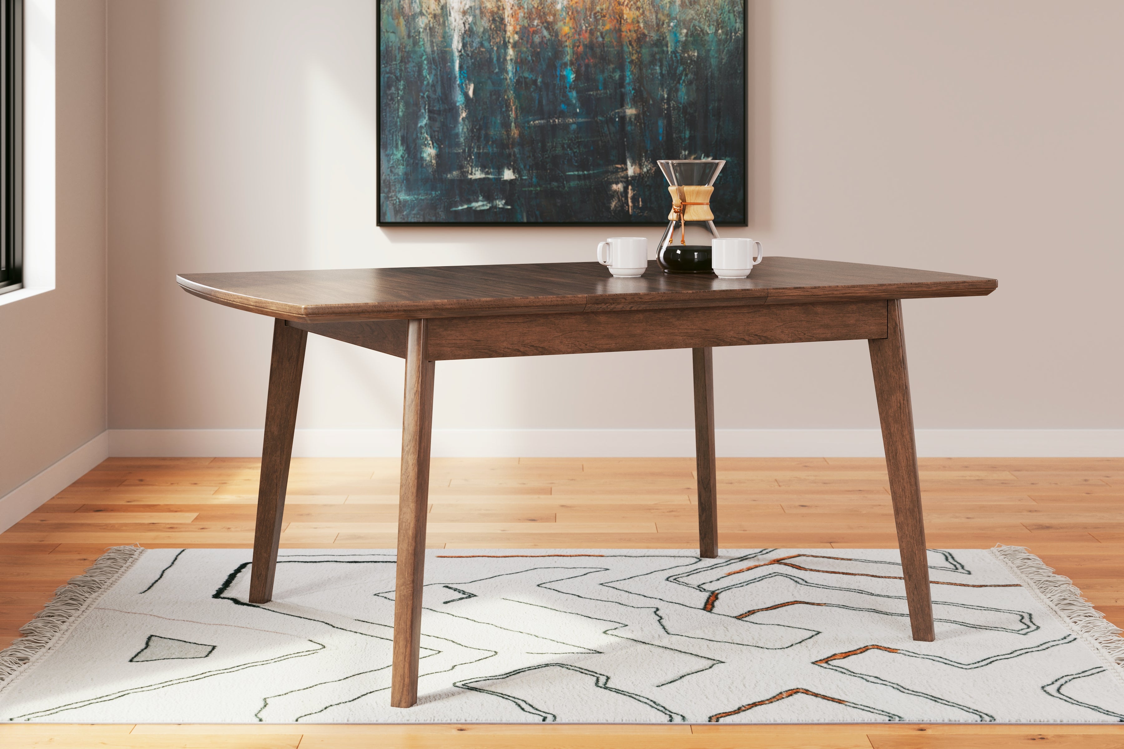 Lyncott Extension Dining Table and 4 Chairs - D615D19