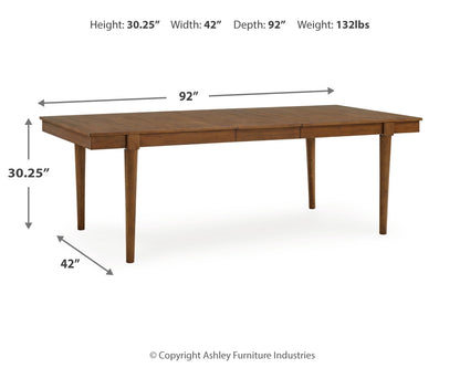Lyncott Extension Dining Table and 4 Chairs - D615D23