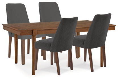 Lyncott Extension Dining Table and 4 Chairs - D615D25