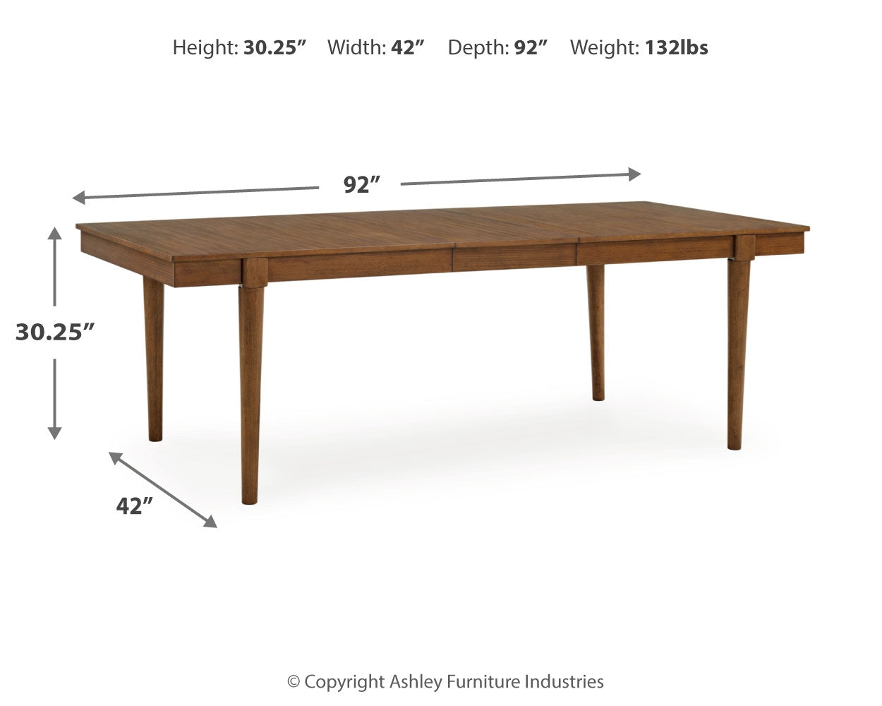 Lyncott Extension Dining Table and 4 Chairs - D615D27