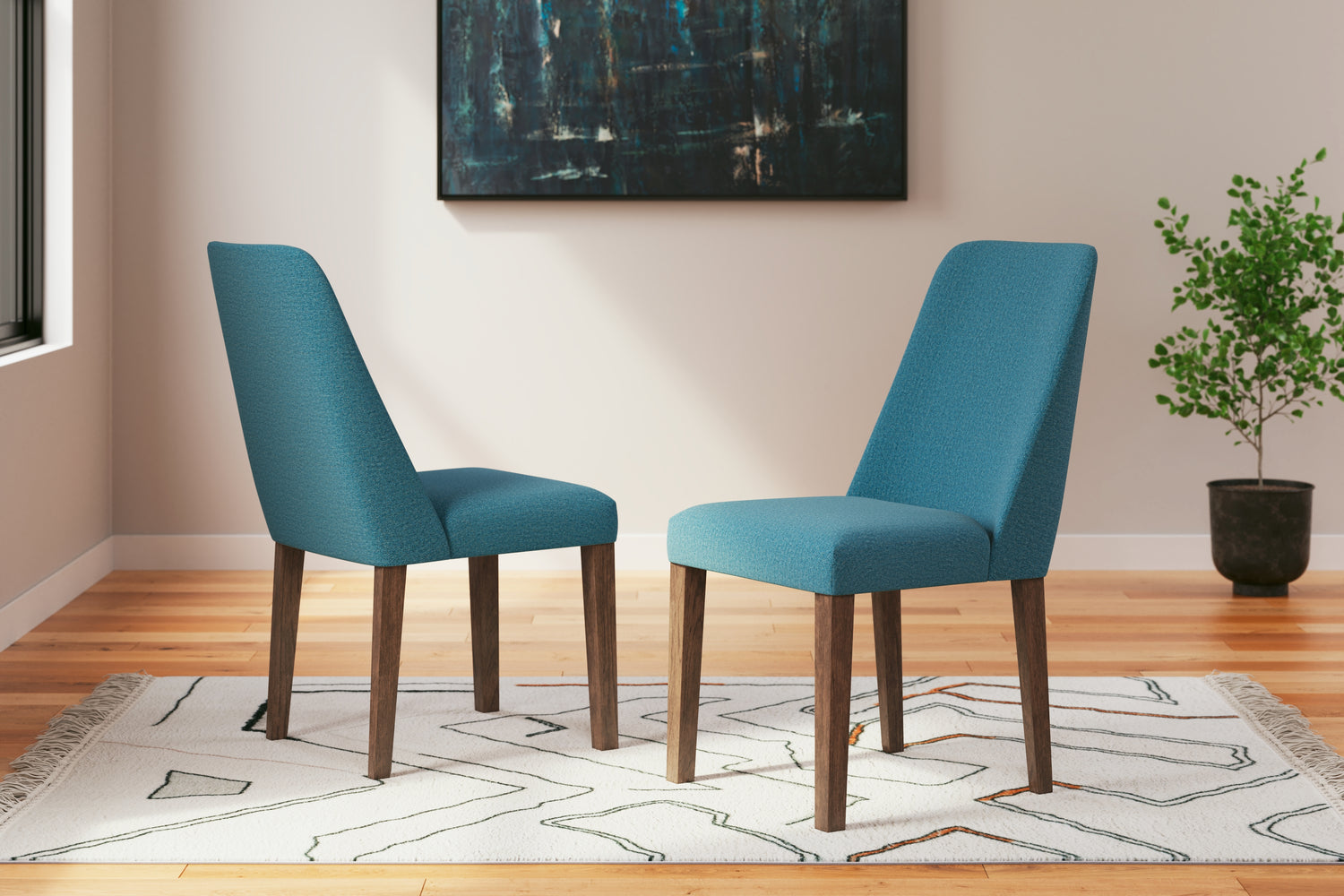 Lyncott Extension Dining Table and 6 Chairs - D615D28