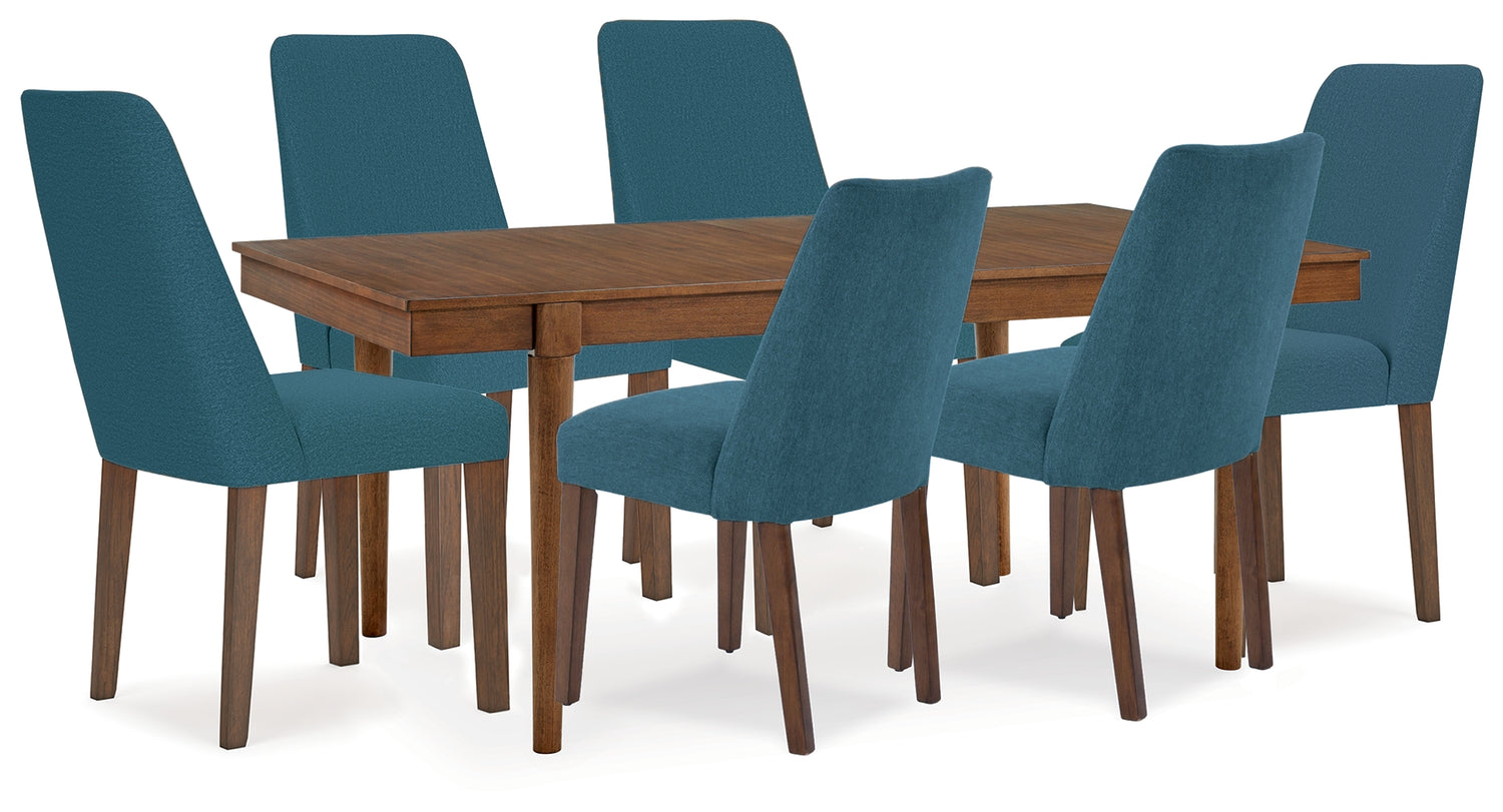 Lyncott Extension Dining Table and 6 Chairs - D615D28