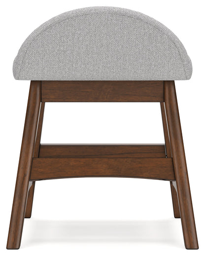 Lyncott Home Office Desk with Chair and Storage in Brown - PKG018521