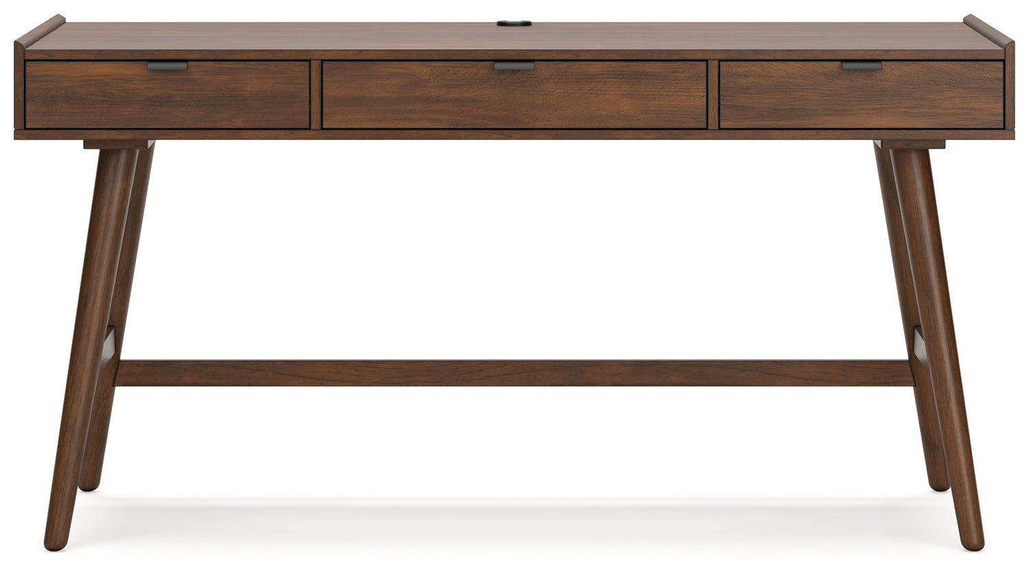 Lyncott Home Office Desk with Chair in Brown - PKG018520