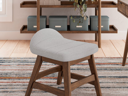 Lyncott Home Office Desk with Chair in Brown - PKG018520