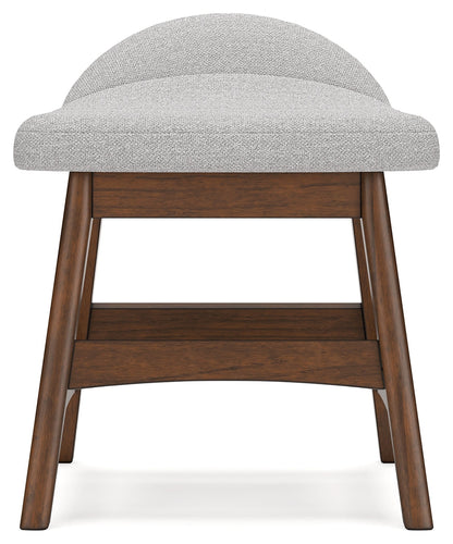 Lyncott Home Office Desk with Chair in Brown - PKG018520
