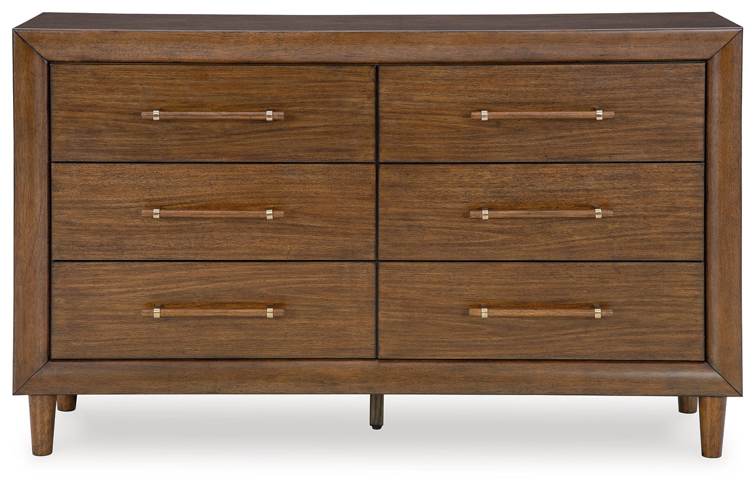 Lyncott King Upholstered Bed with Dresser and 2 Nightstands in Brown from Ashley - Luna Furniture