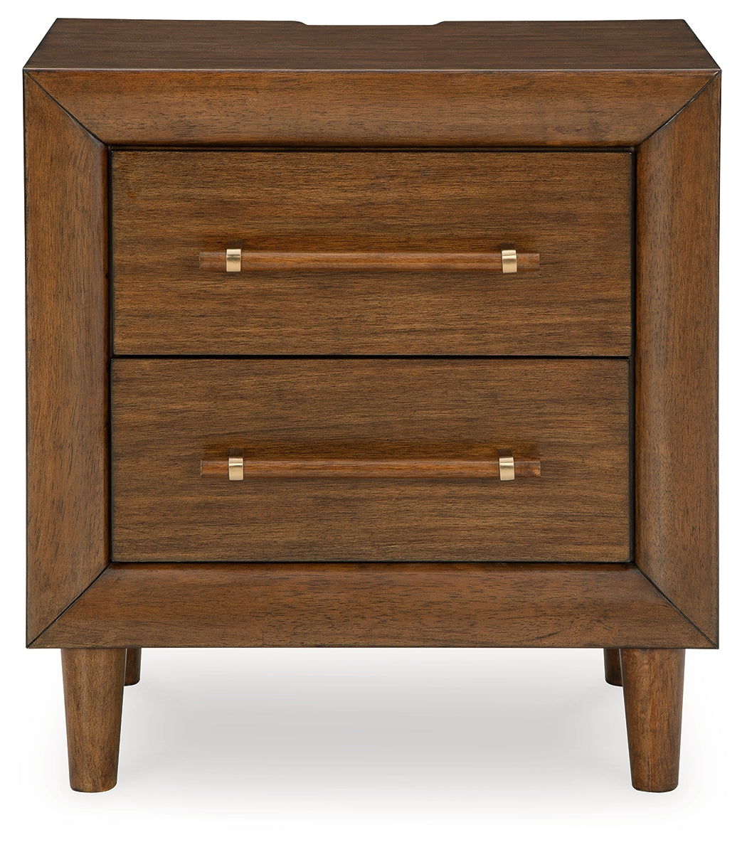Lyncott King Upholstered Bed with Dresser and 2 Nightstands in Brown from Ashley - Luna Furniture