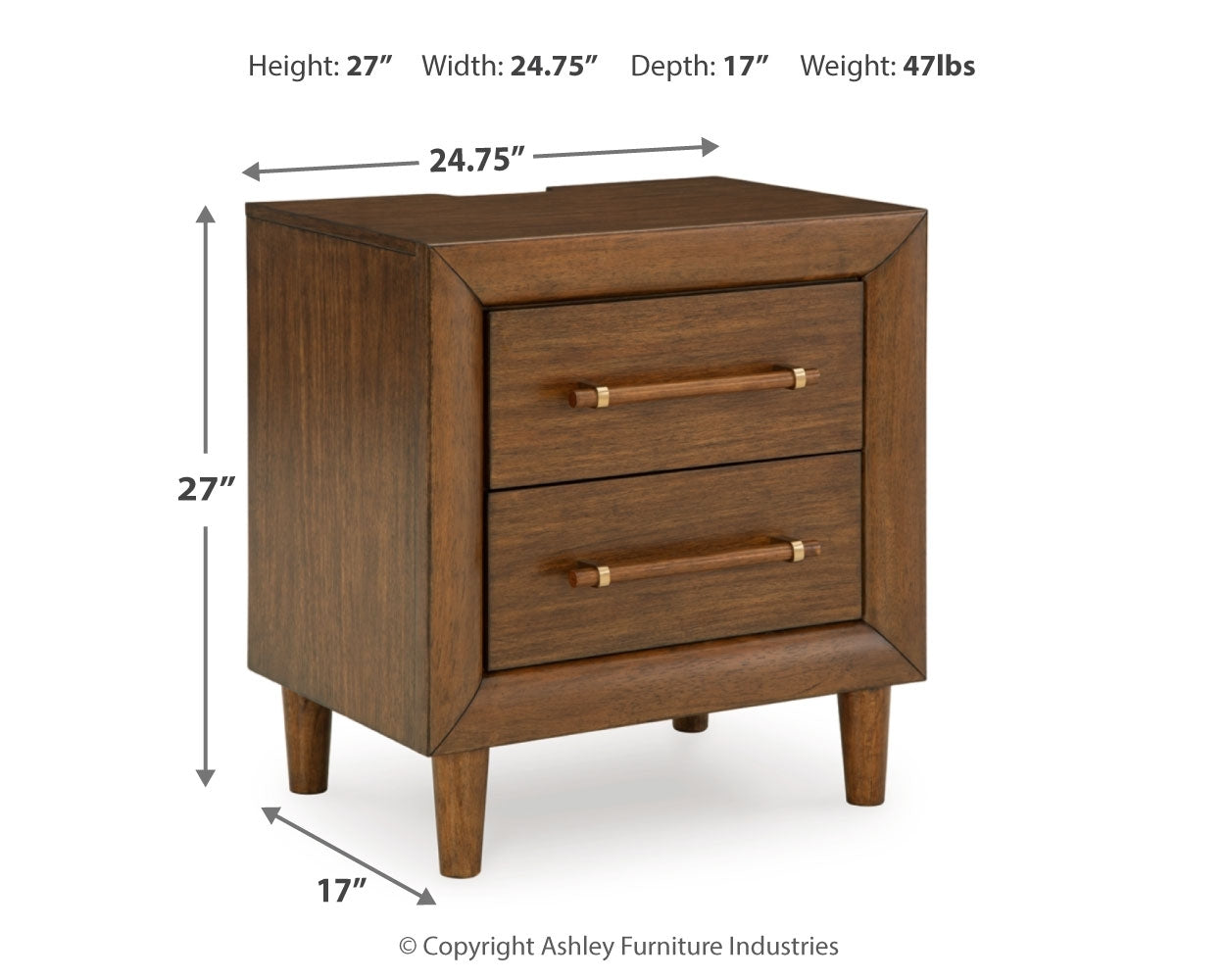 Lyncott King Upholstered Bed with Dresser and 2 Nightstands in Brown from Ashley - Luna Furniture