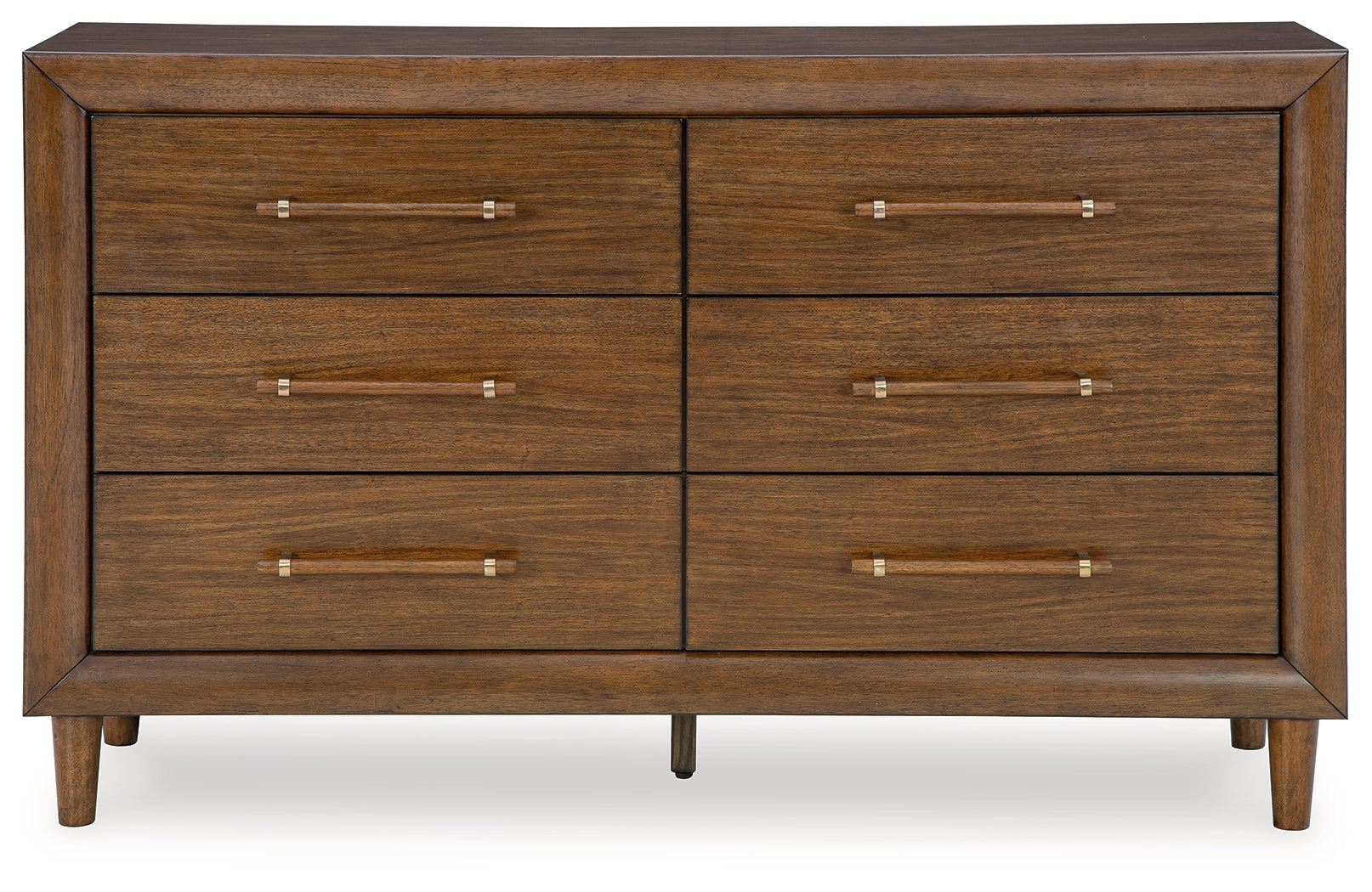 Lyncott King Upholstered Bed with Dresser in Brown - PKG018771