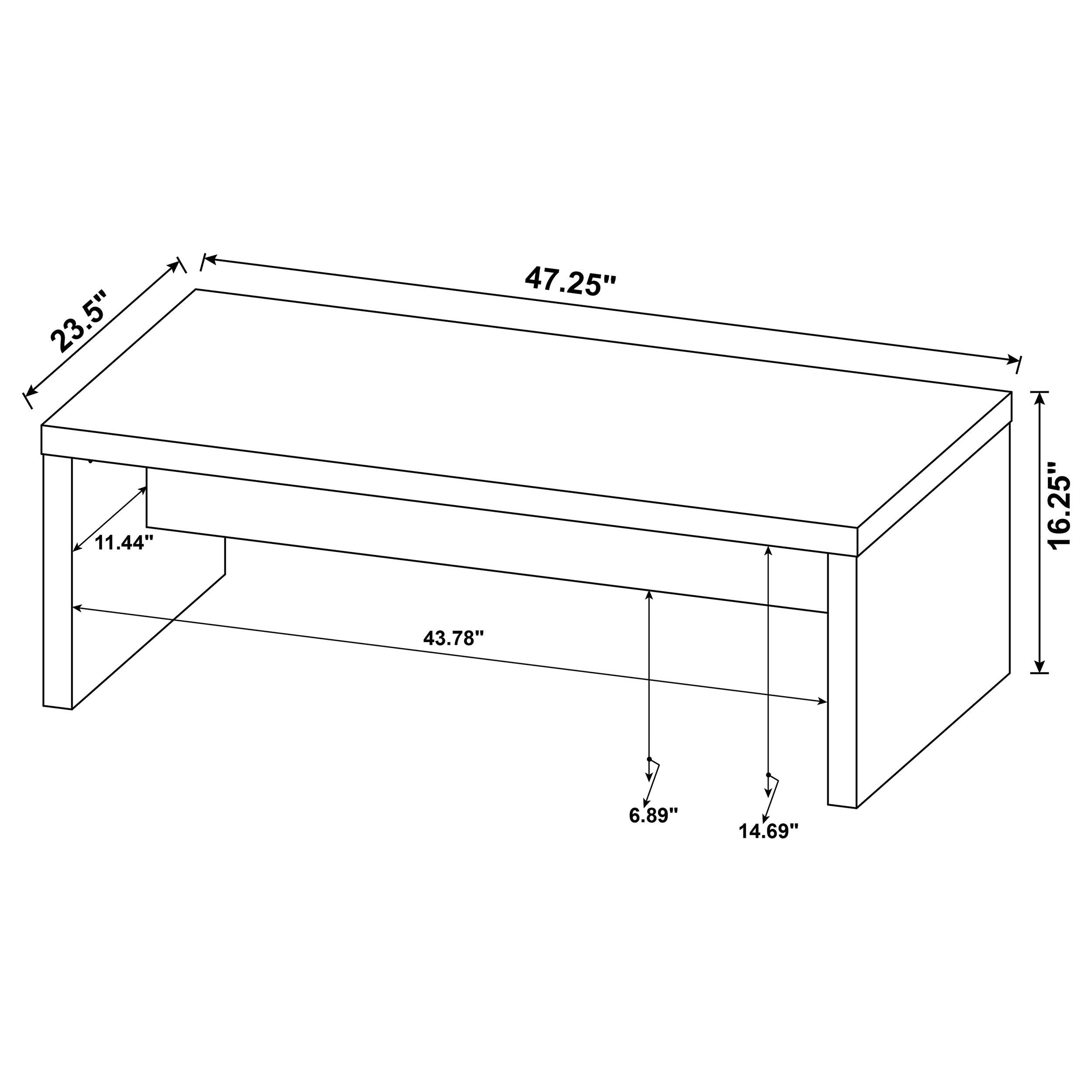 Lynette 3-piece Rectangular Coffee and End Table Set Mango - 704128-S3