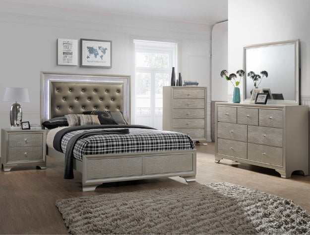 LYSSA FULL LED HEADBOARD FOOTBOARD - B4300-F-HBFB