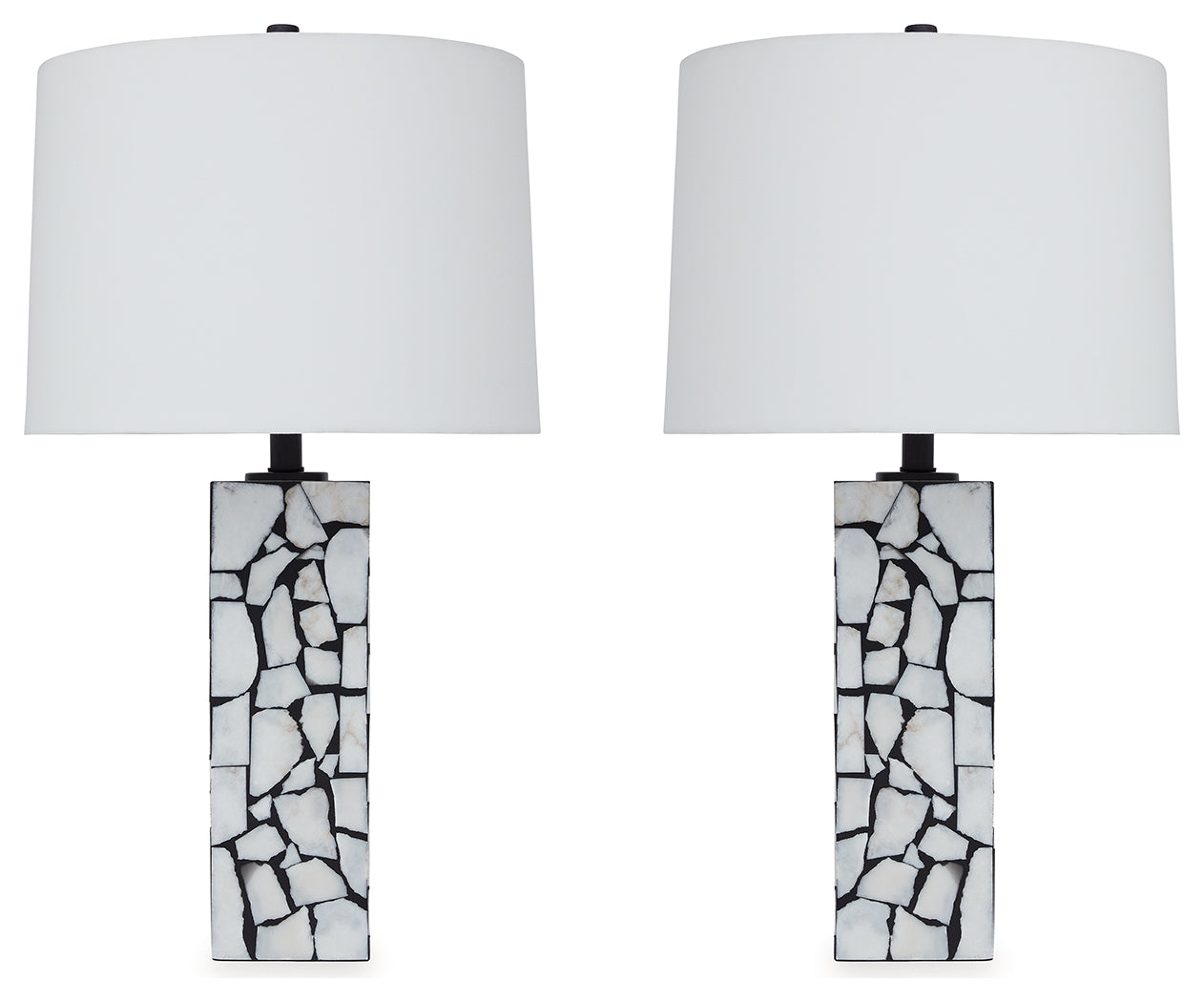 Macaria White/Black Table Lamp (Set of 2) - L429044X2