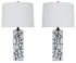Macaria White/Black Table Lamp (Set of 2) - L429044X2