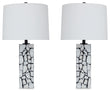 Macaria White/Black Table Lamp (Set of 2) - L429044X2