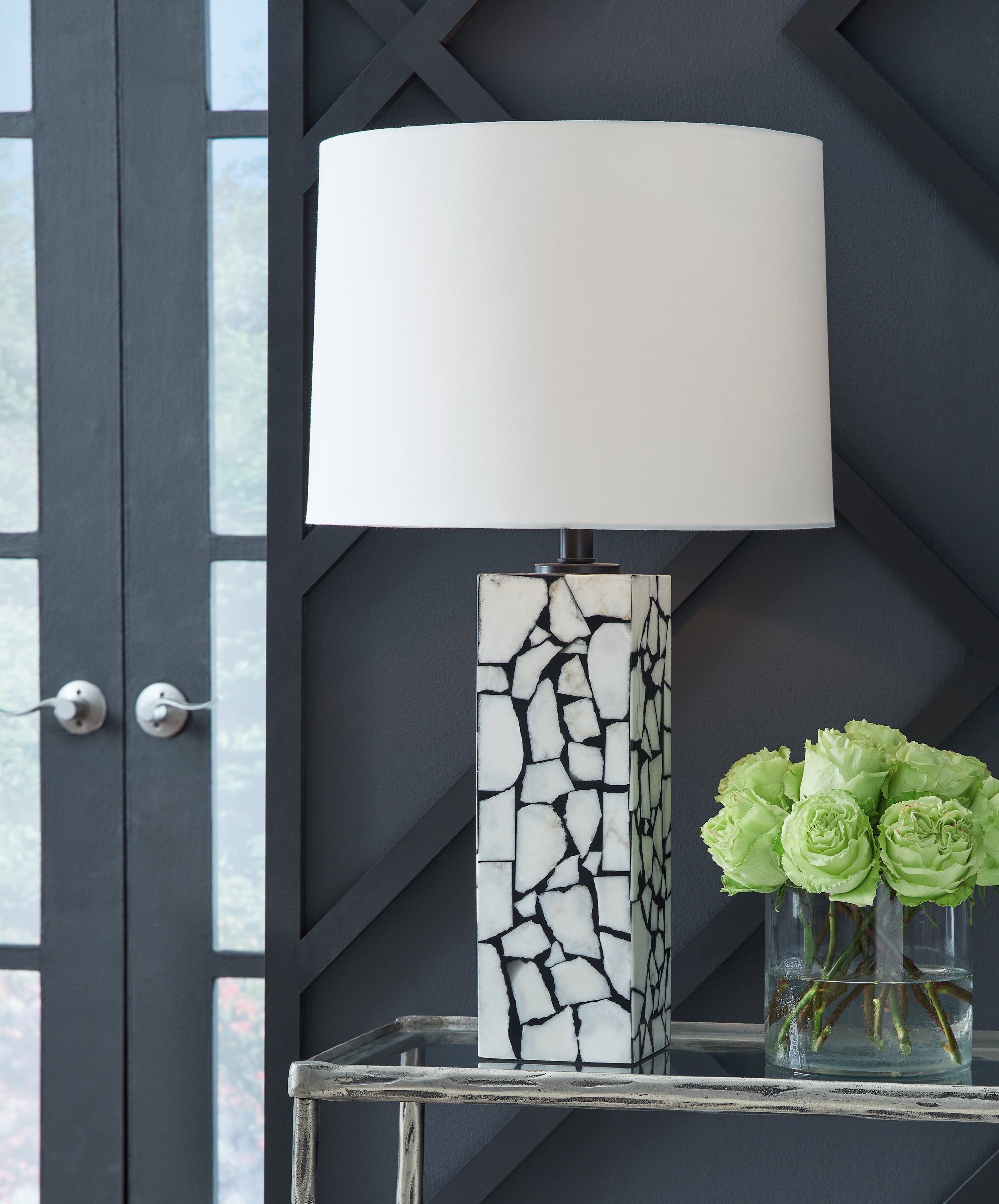 Macaria White/Black Table Lamp (Set of 2) - L429044X2