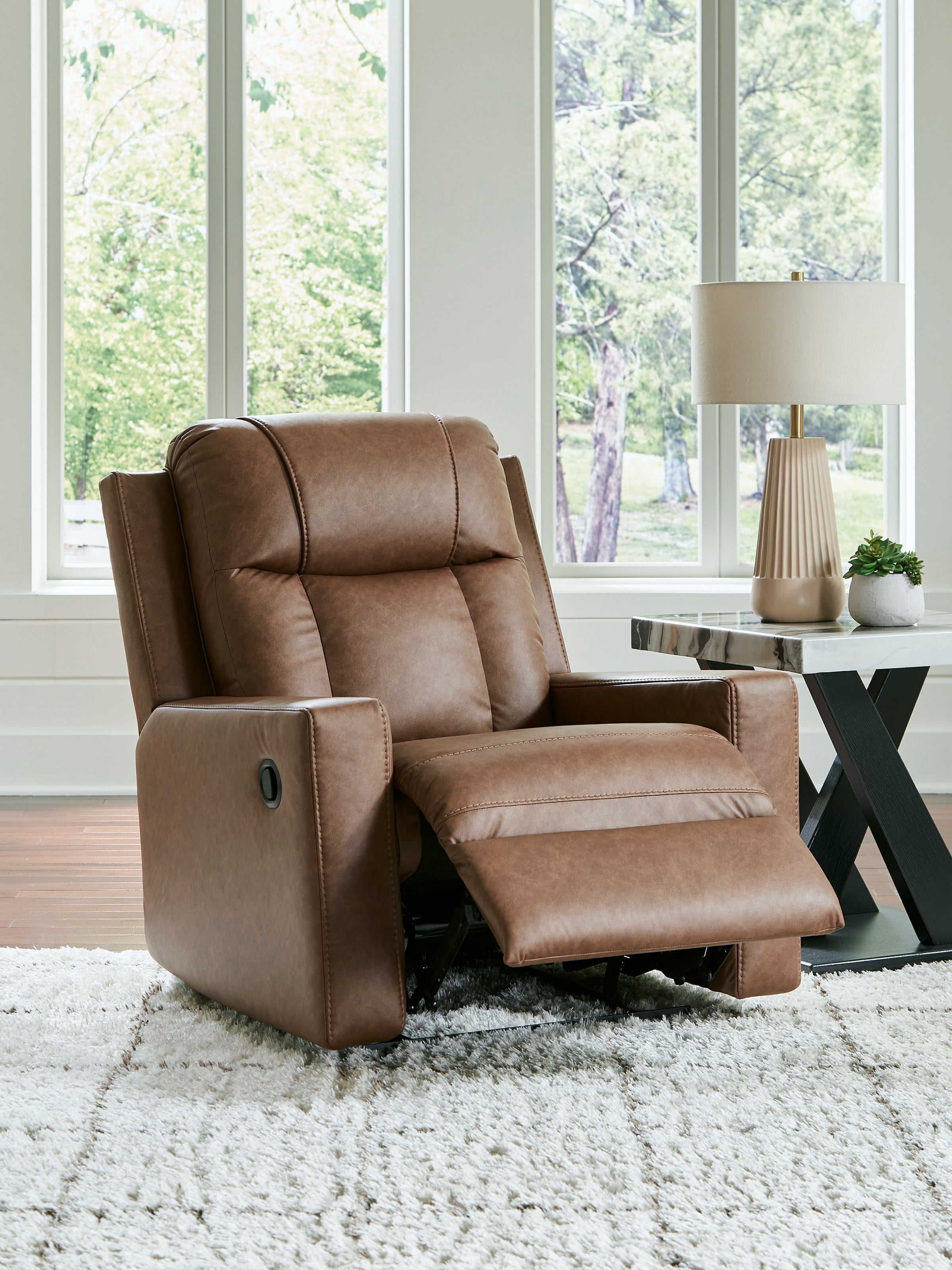Mackmenville Caramel Recliner - 7471429