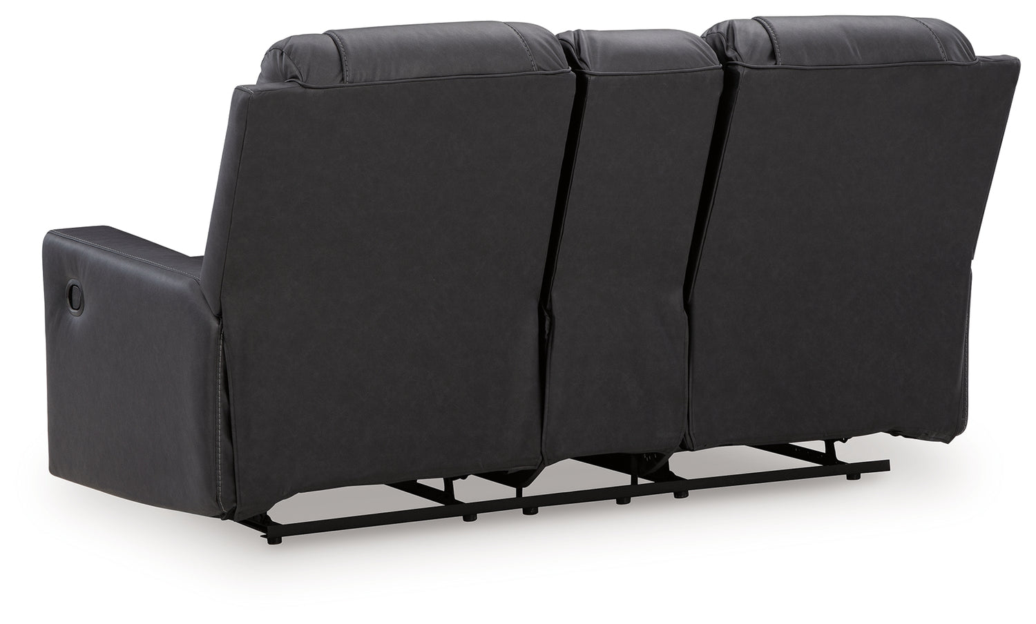 Mackmenville Carbon Reclining Loveseat with Console - 7471394