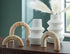 Maddwarth White/Natural Brown Accessory Set (Set of 5) - A2C00214