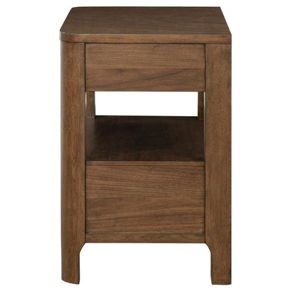 Maderia 2-drawer Nightstand Bedside Table Walnut - 223322