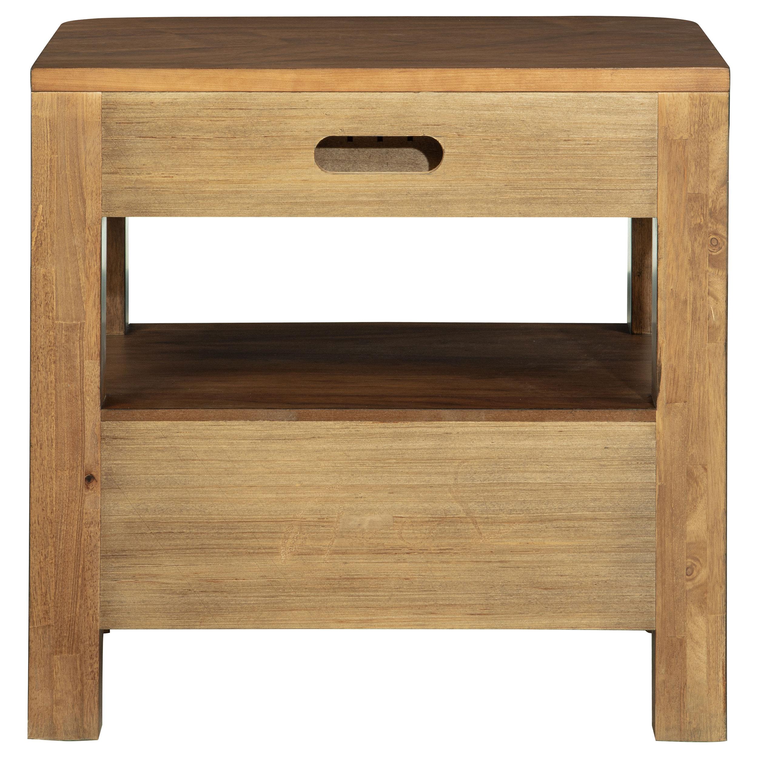 Maderia 2-drawer Nightstand Bedside Table Walnut - 223322
