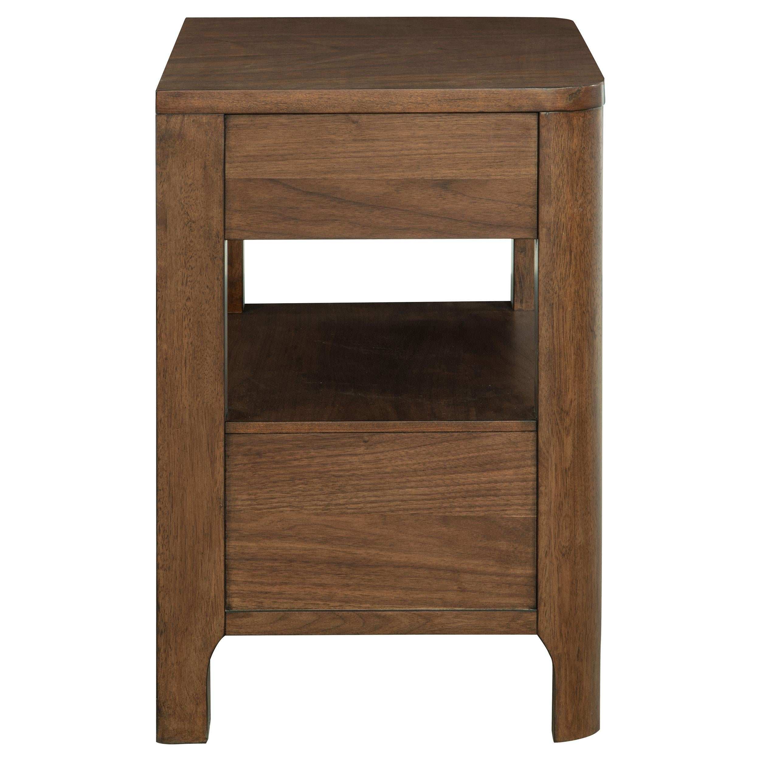 Maderia 2-drawer Nightstand Bedside Table Walnut - 223322