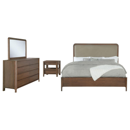 Maderia 4-piece California King Bedroom Set Walnut - 223321KW-S4
