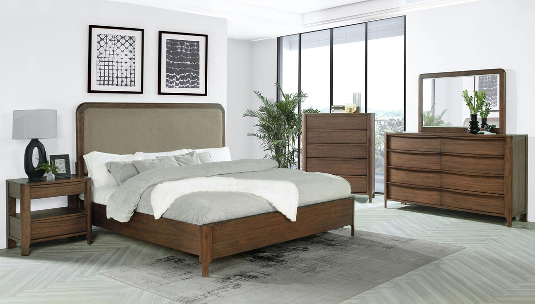 Maderia 5-piece Queen Bedroom Set Walnut - 223321Q-S5