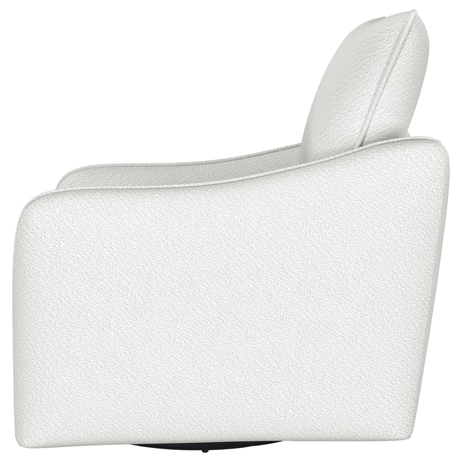 Madia Upholstered Slope Arm Swivel Club Chair Vanilla - 903391