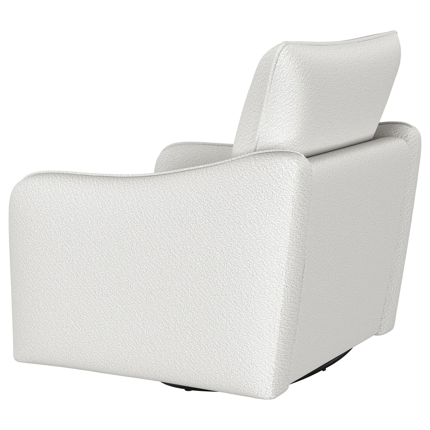 Madia Upholstered Slope Arm Swivel Club Chair Vanilla - 903391