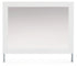 Maeling White Bedroom Mirror - PCB1119-36