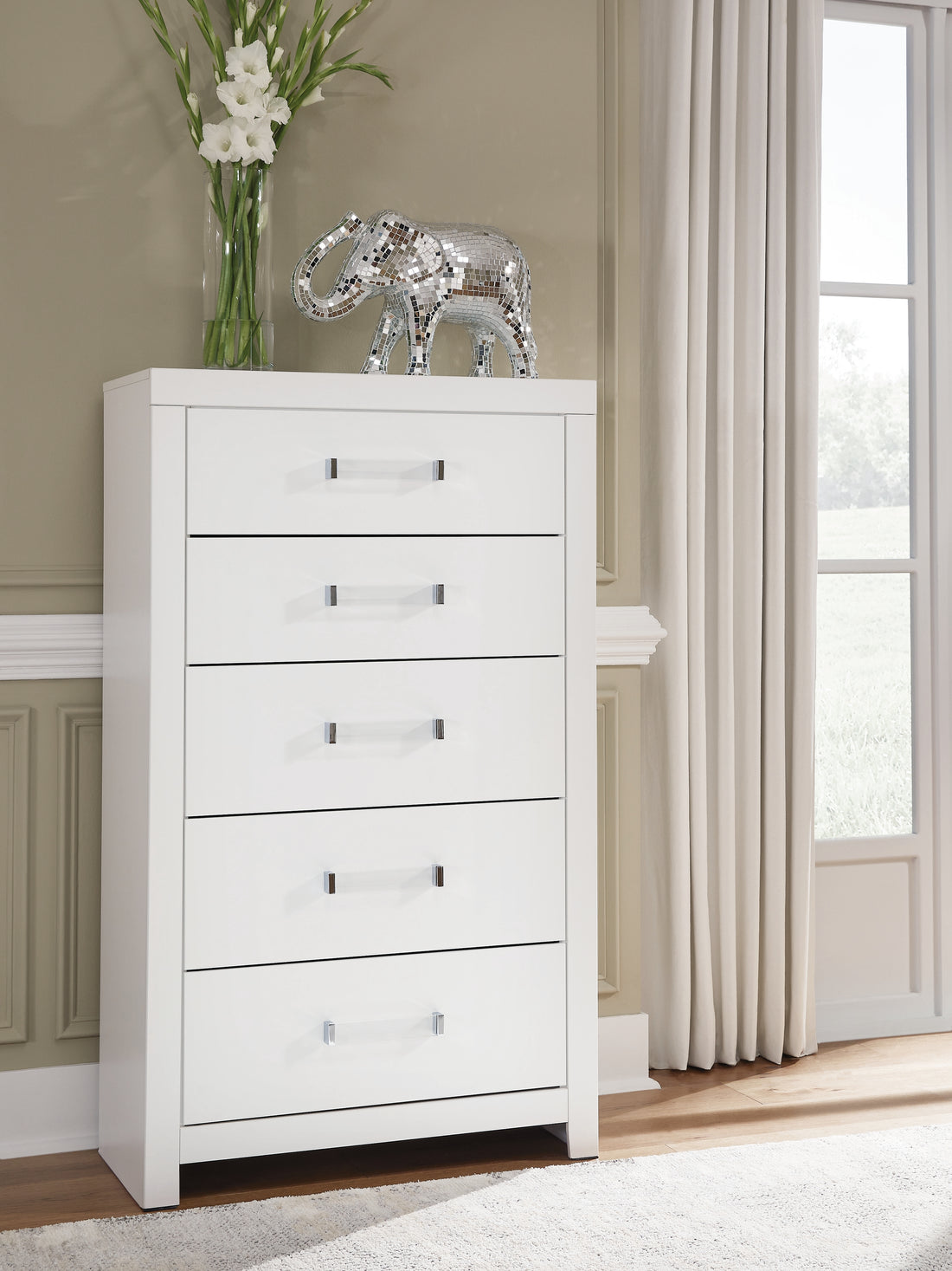 Maeling White Chest of Drawers - PCB1119-46