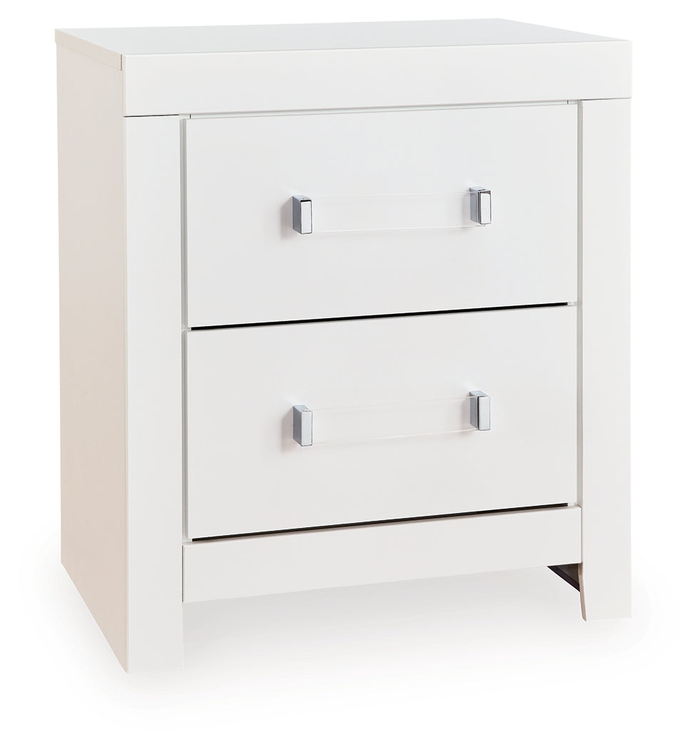 Maeling White Nightstand - PCB1119-92