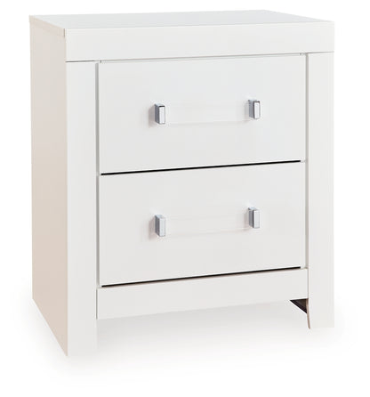Maeling White Nightstand - PCB1119-92