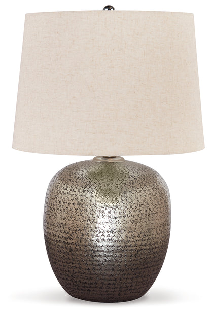 Magalie Antique Silver Finish Table Lamp (Set of 2) - L207314X2