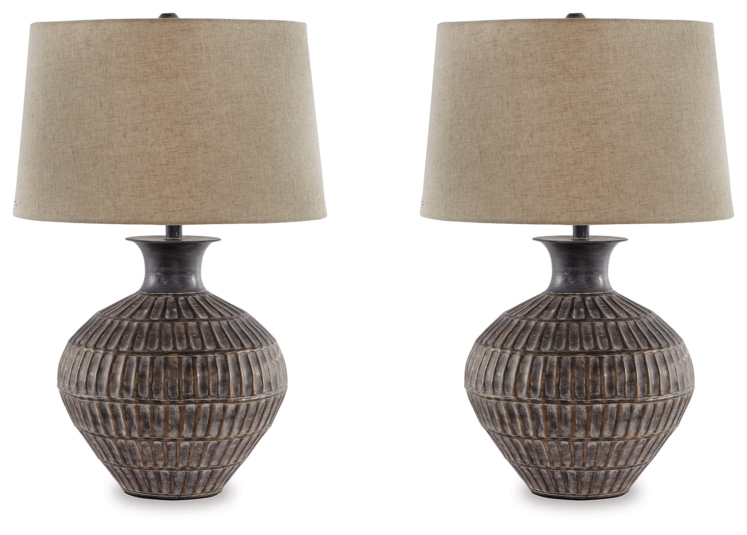 Magan Antique Bronze Finish Table Lamp (Set of 2) - L207354X2