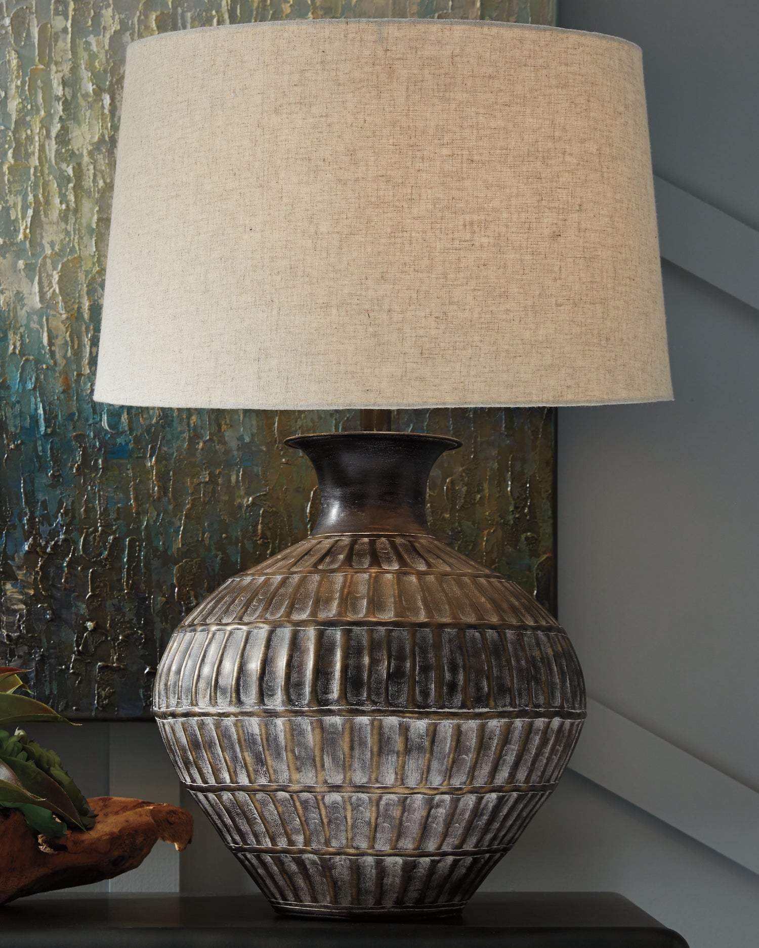 Magan Antique Bronze Finish Table Lamp (Set of 2) - L207354X2