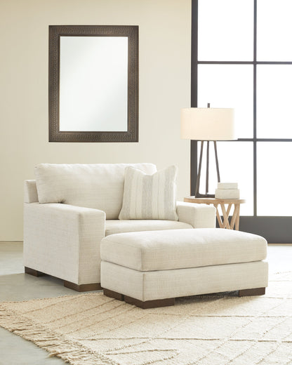 Maggie Chair and Ottoman in Birch - PKG013075