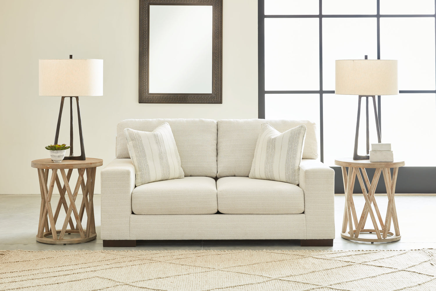Maggie Sofa and Loveseat in Birch - PKG013076