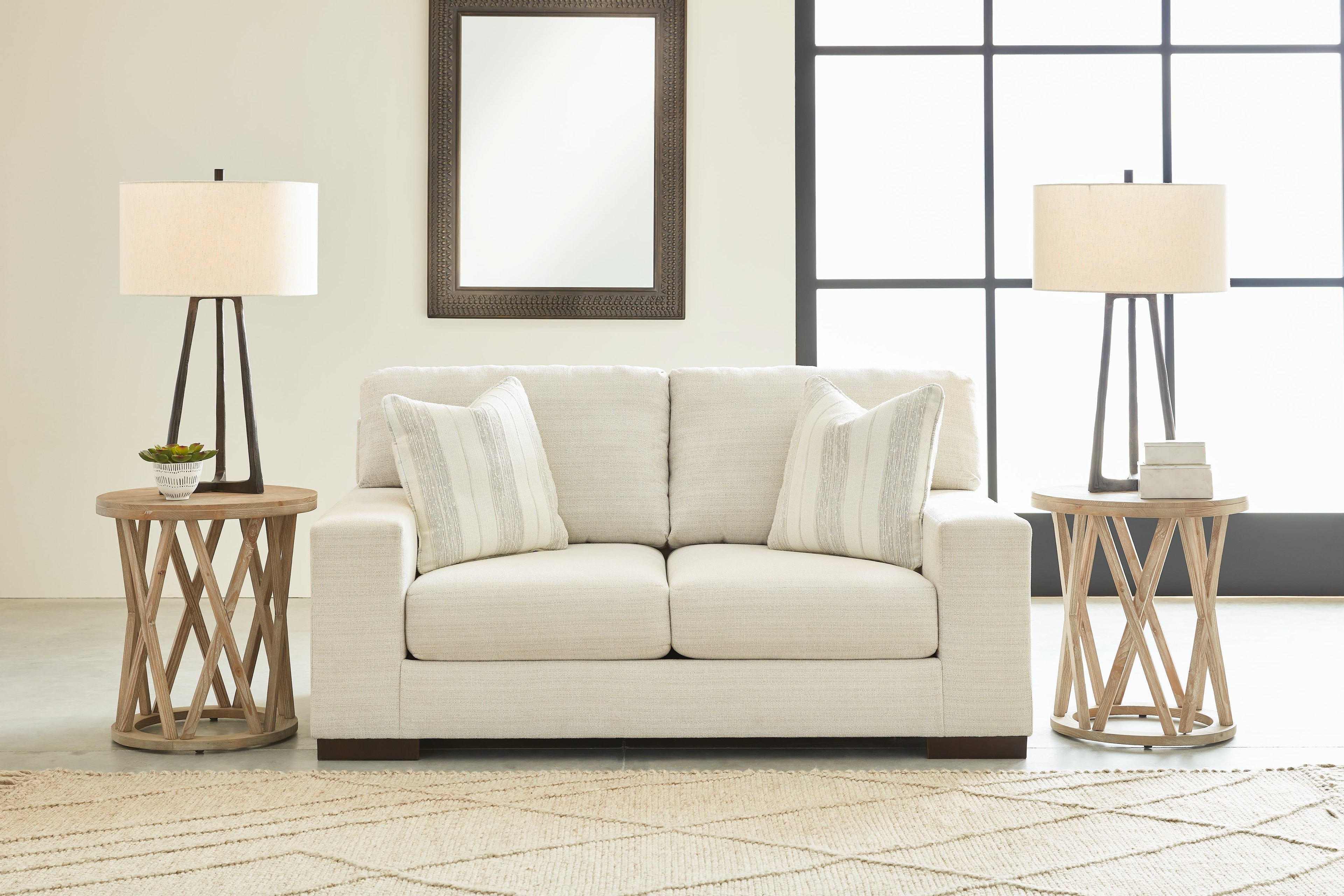 Maggie Sofa and Loveseat in Birch - PKG013076