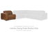 Magic Man Caramel Left-Arm Facing Power Recliner - PCU1070058