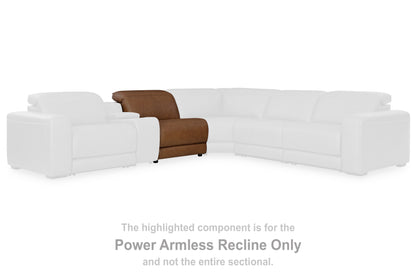 Magic Man Caramel Power Armless Recliner - PCU1070031